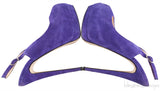 Purple Suede Slingback Pump