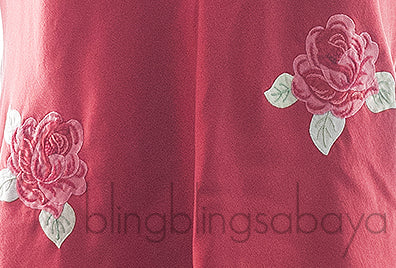 Rose Applique Red Camisole