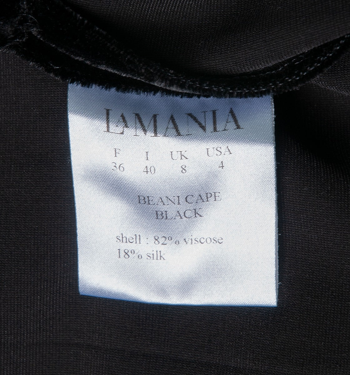 Black Velvet Cape