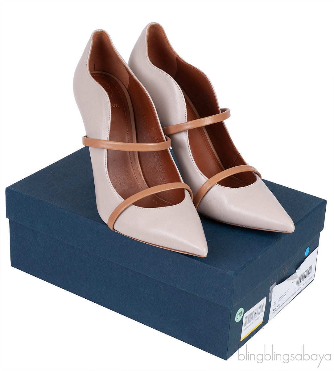 Maureen 100 Beige Grey & Brown Heels