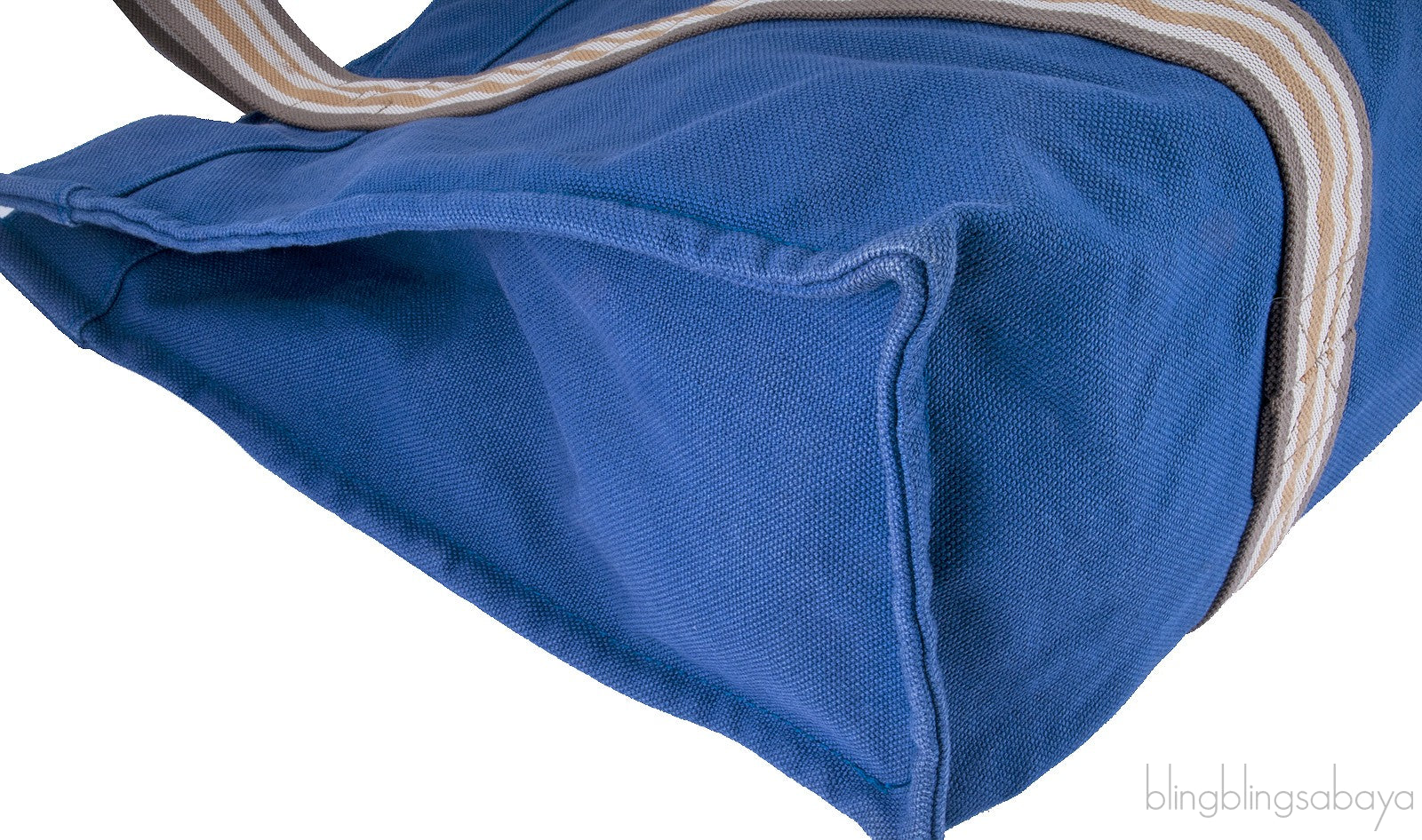 Blue Cotton Canvas Tote