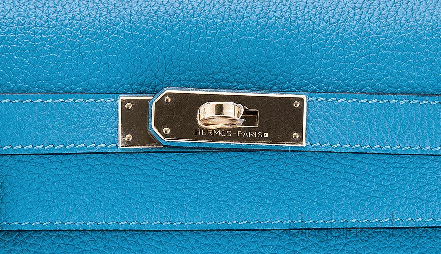 Kelly 32 Blue Turquoise Togo GHW