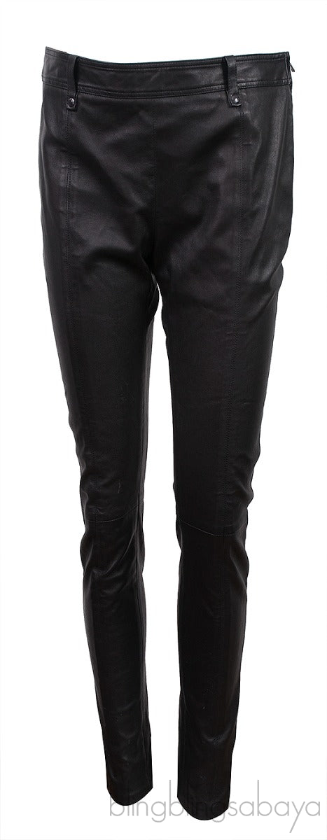 Black Leather Trouser