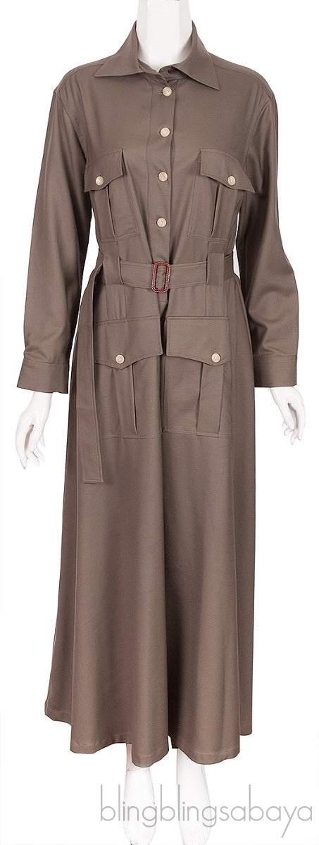 Felicity belted shirt dress