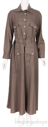 Felicity belted shirt dress
