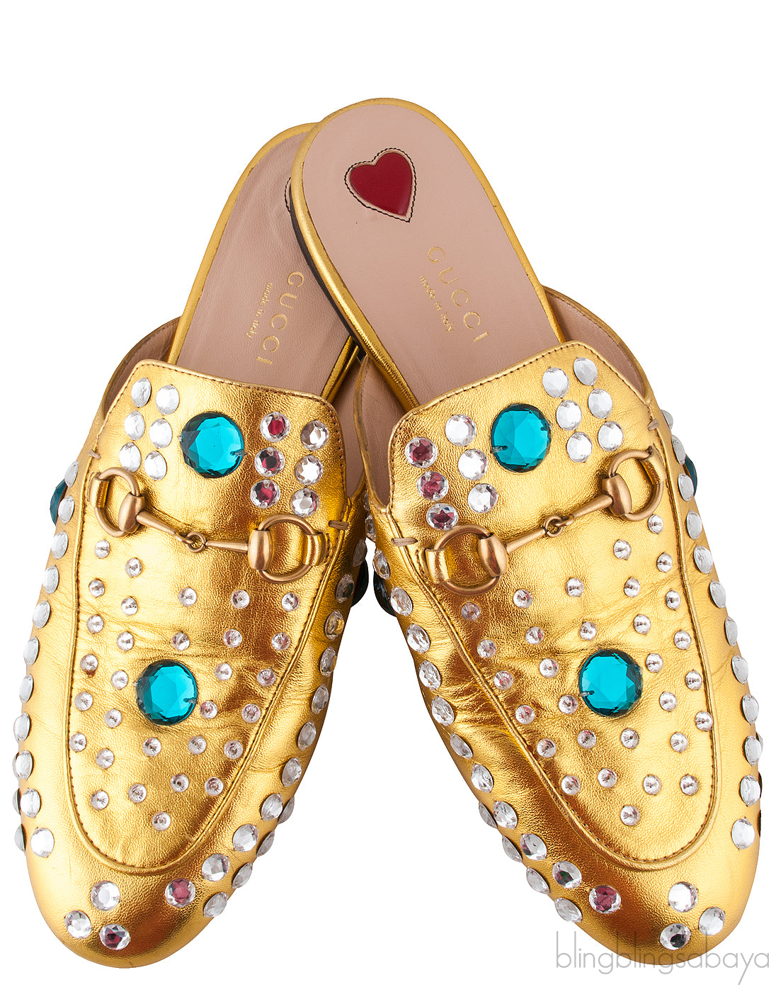 Princetown Jewelled Metallic Gold