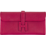 Jige Rouge Casaque Epsom Clutch GM