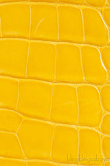 Lady Dior Yellow Crocodile Medium Bag