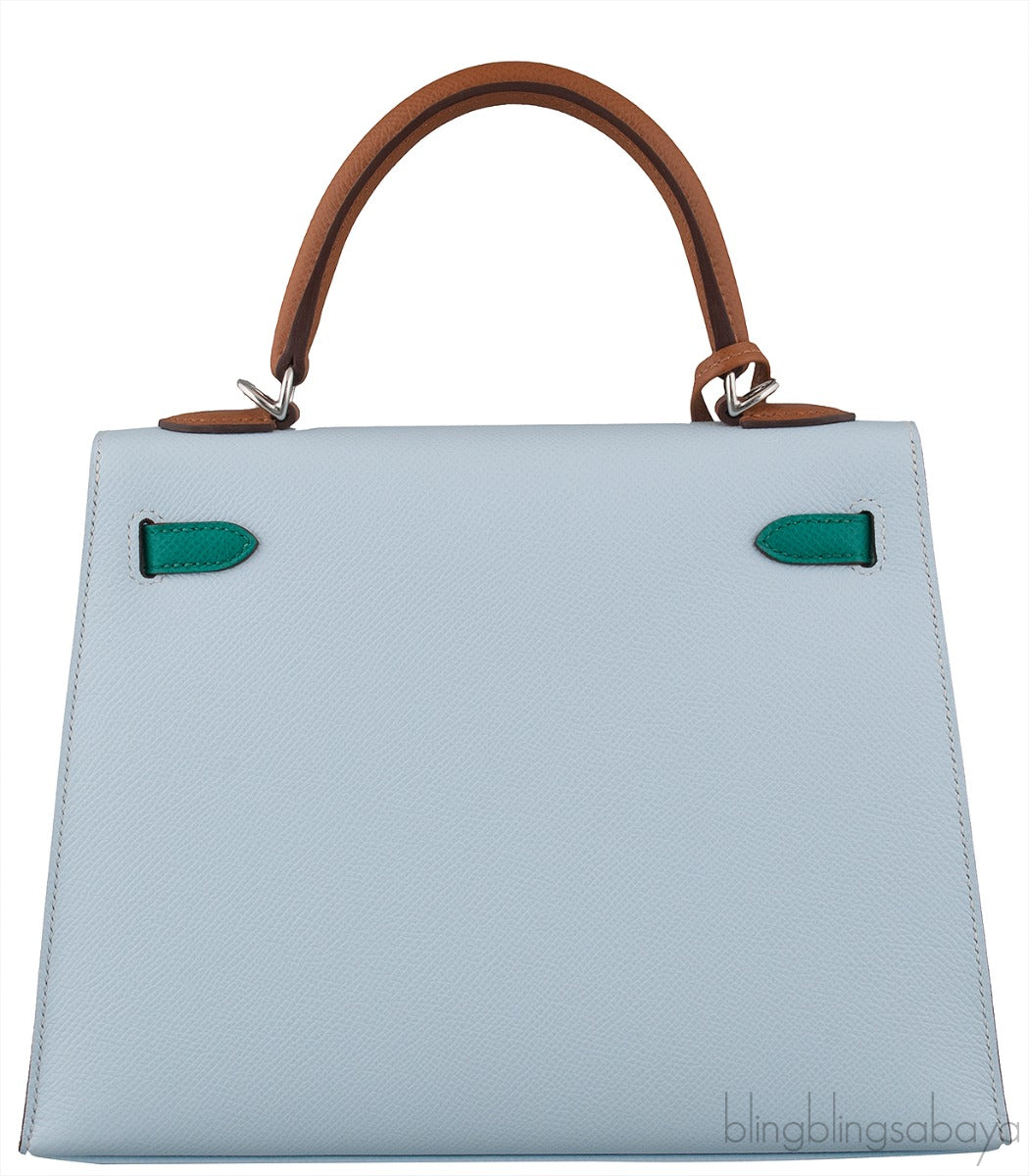 Kelly 25 Tri-color Epsom Sellier