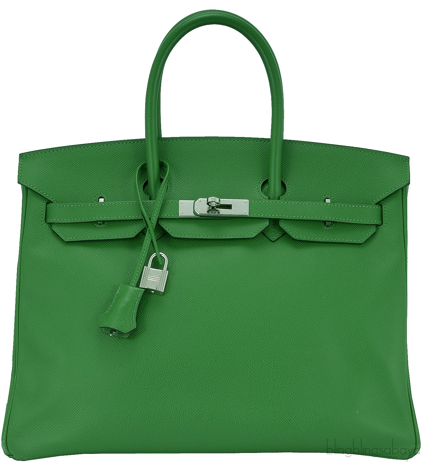 Birkin 35 Vert Bengale Epsom PHW