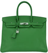 Birkin 35 Vert Bengale Epsom PHW