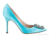 Tiffany Blue Satin Hangisi Pump