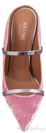 Maureen 100 Pink Velvet Heels