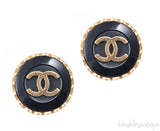CC Logo Vintage Clip Earrings