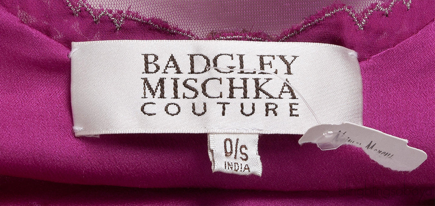 Fuchsia Beaded Kaftan Dress
