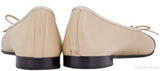 CC Cap Toe Beige Ballerina Flats
