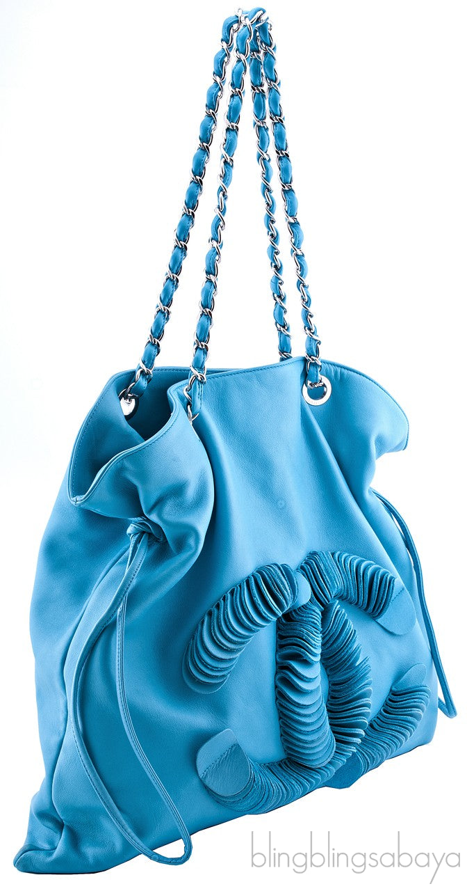 Disc Collection Turquoise Lambskin
