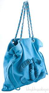 Disc Collection Turquoise Lambskin