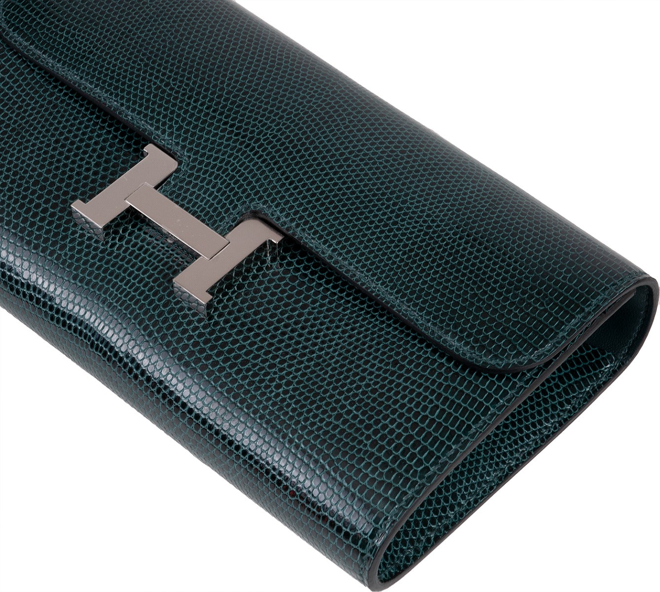 Constance To Go Vert Cypress Lizard Wallet