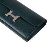 Constance To Go Vert Cypress Lizard Wallet