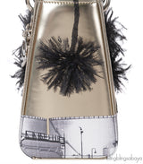 Christian Dior Lady Dior Art "Manal Aldowayan" Metallic Palm Art Bag