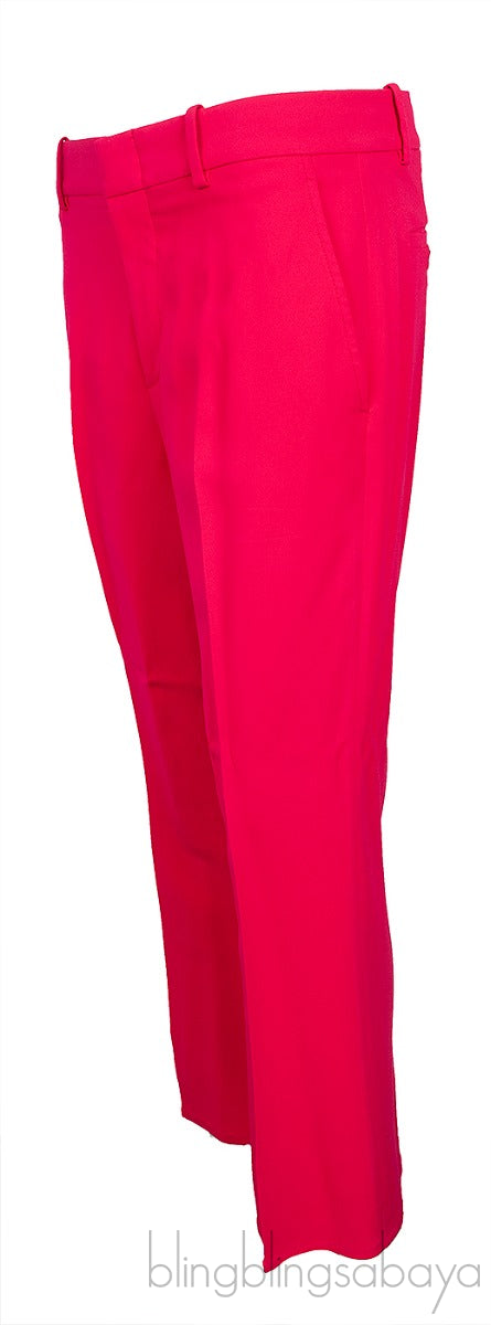 Fuchsia Viscose Bootcut Trouser