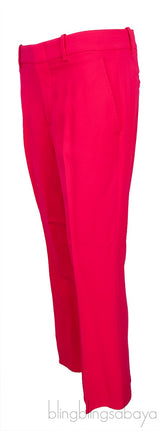 Fuchsia Viscose Bootcut Trouser