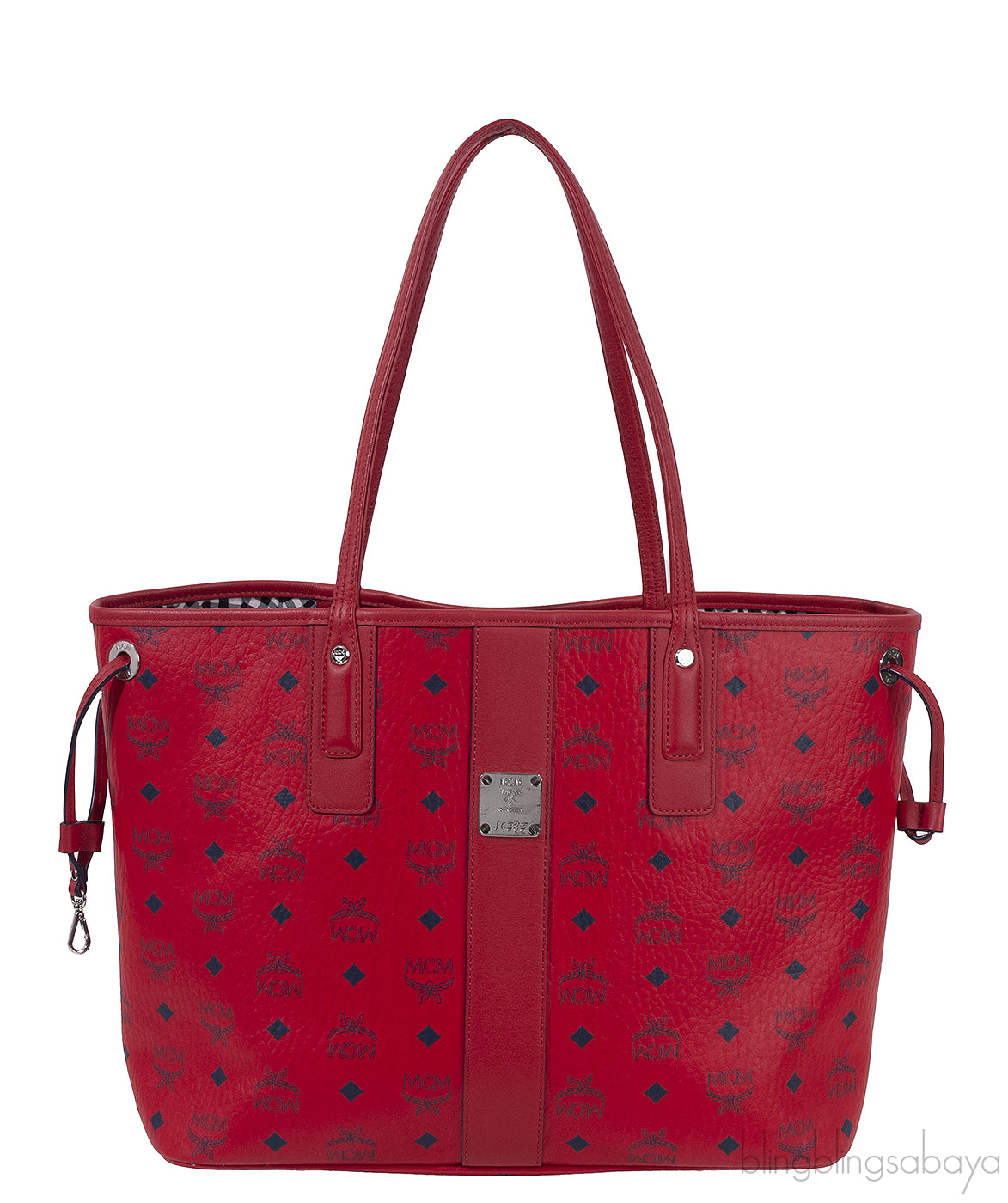 Visetos Large Liz Reversible Shopper Tote Ruby Red