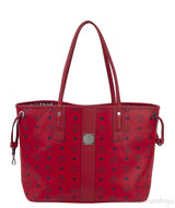 Visetos Large Liz Reversible Shopper Tote Ruby Red
