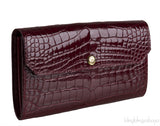 Bordeaux Crocodile Wallet