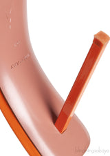 Amina Muaddi Orange Laura 95 Mules