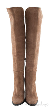 Brown Suede Leather Boots