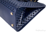 Perforated Saffiano Leather Tote