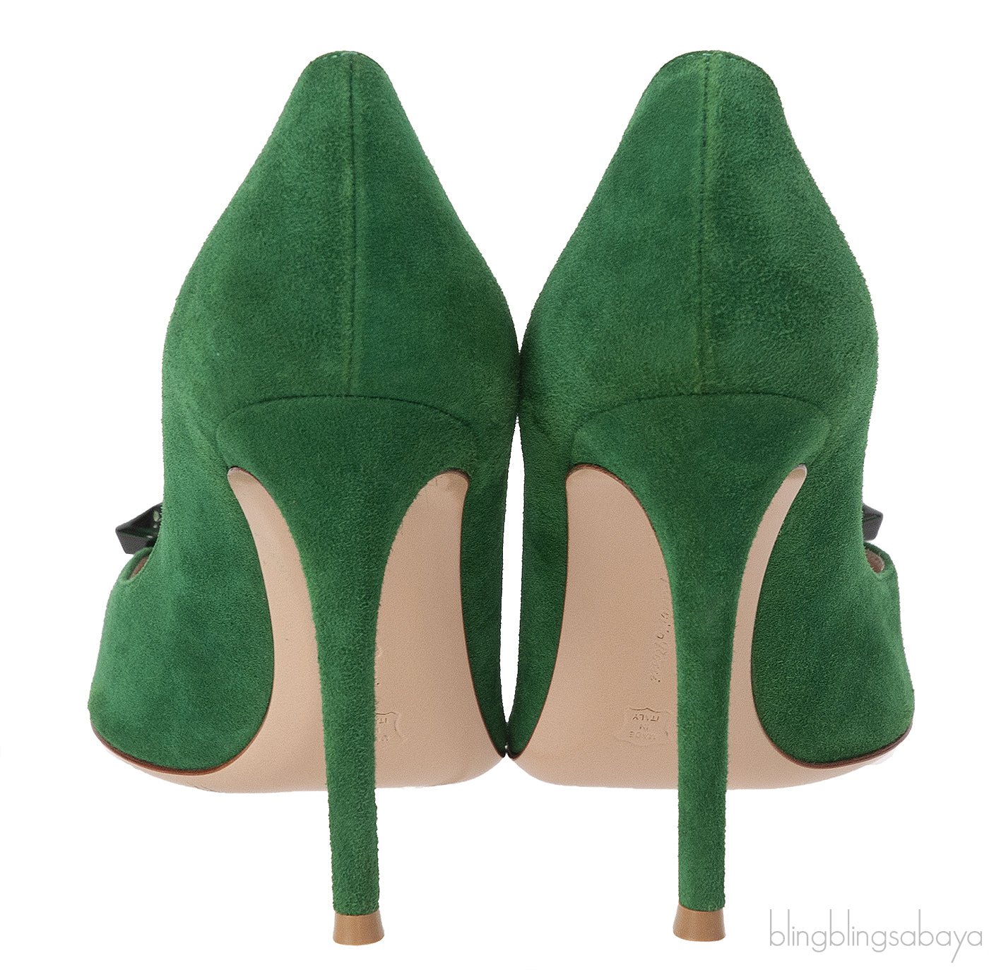Gianvito Rossi Emerald Jaipur 105 Embellished Suede Pumps