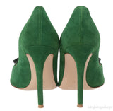 Gianvito Rossi Emerald Jaipur 105 Embellished Suede Pumps