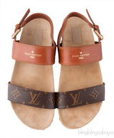 Monogram Platform Sandals
