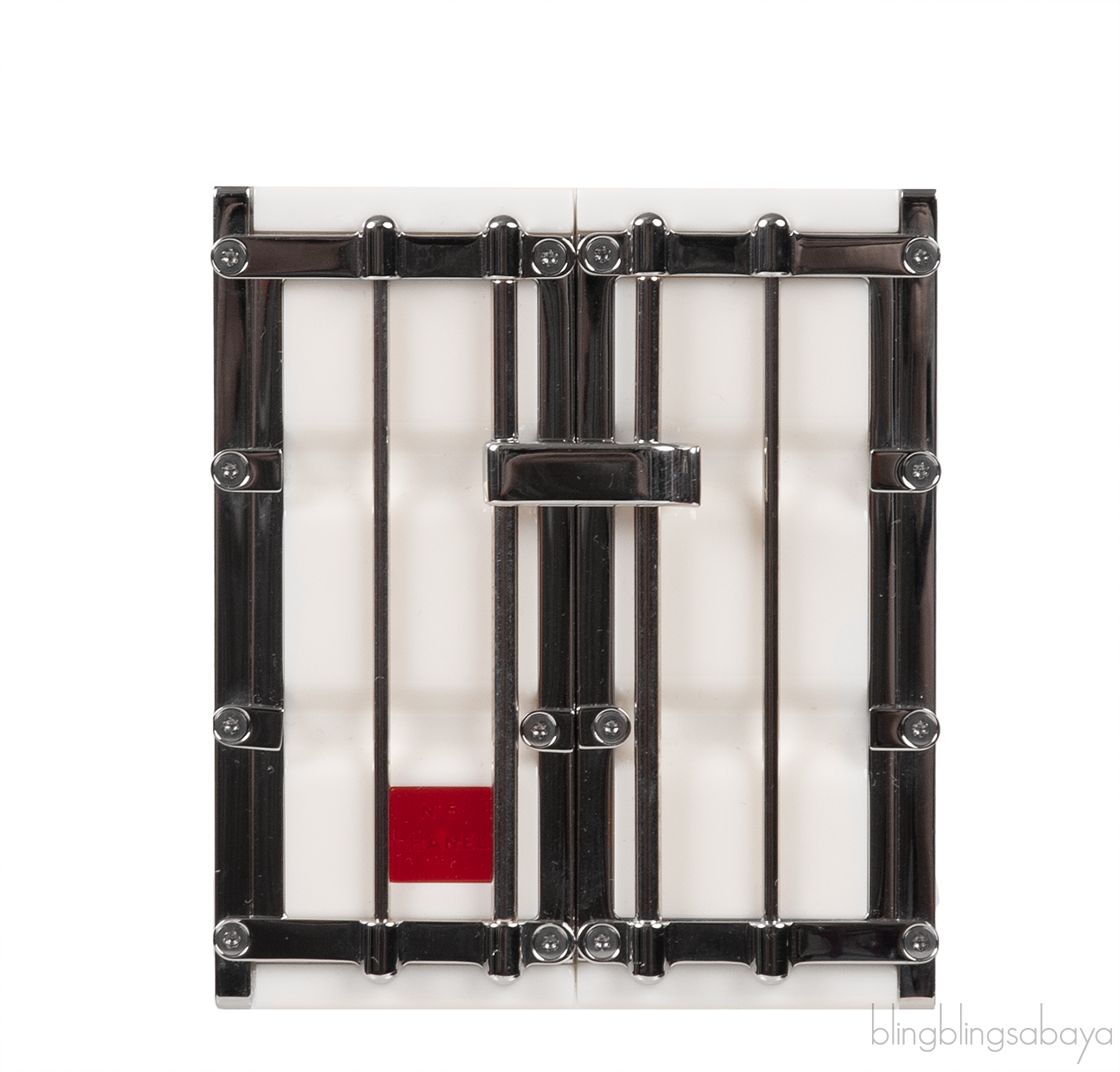 Paris Hamburg White Minaudiere Shoulder Bag