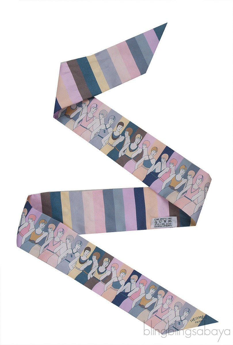 Hermes Les Baigneuses Silk Twilly