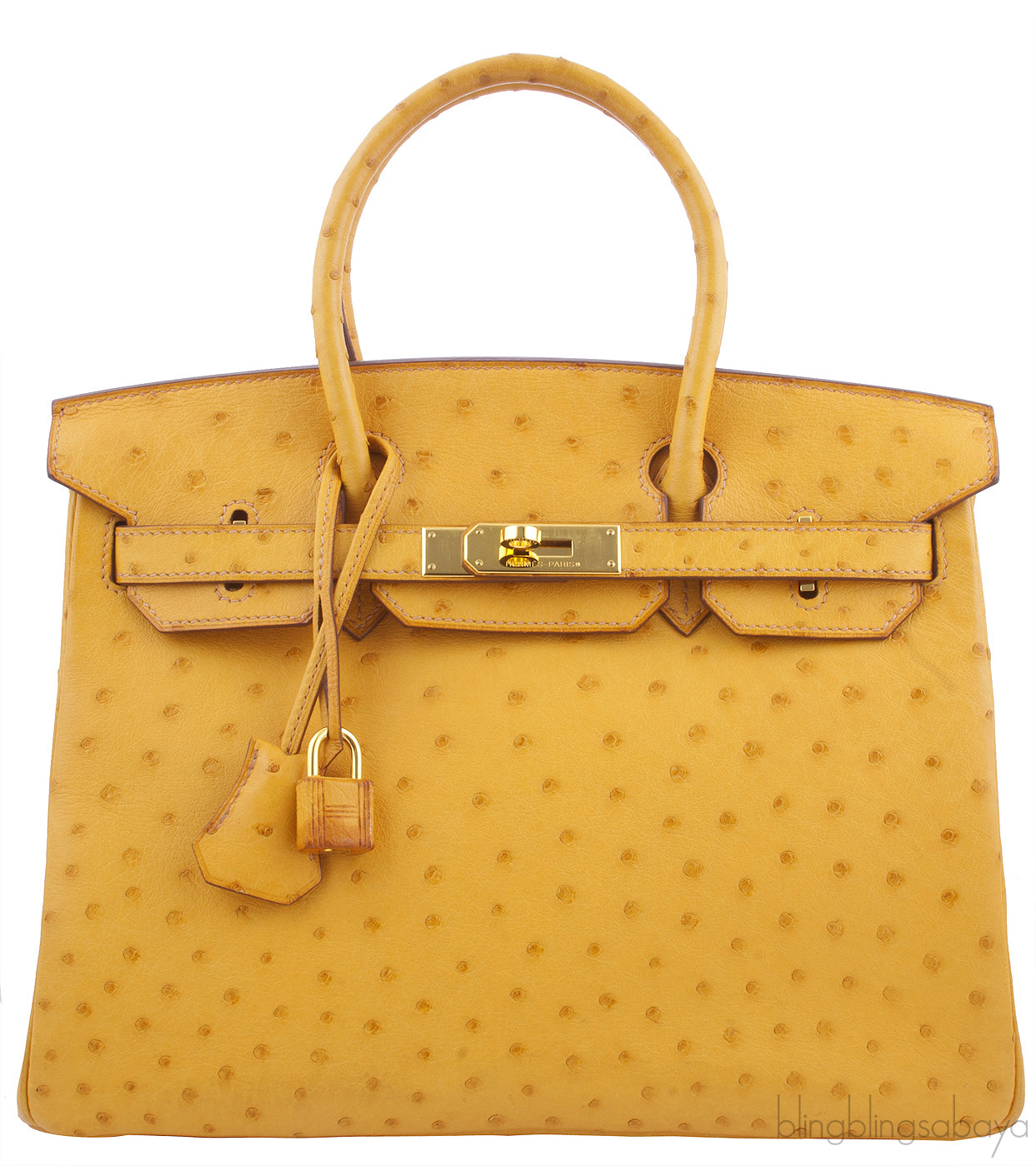 Birkin 30 Camel Ostrich GHW