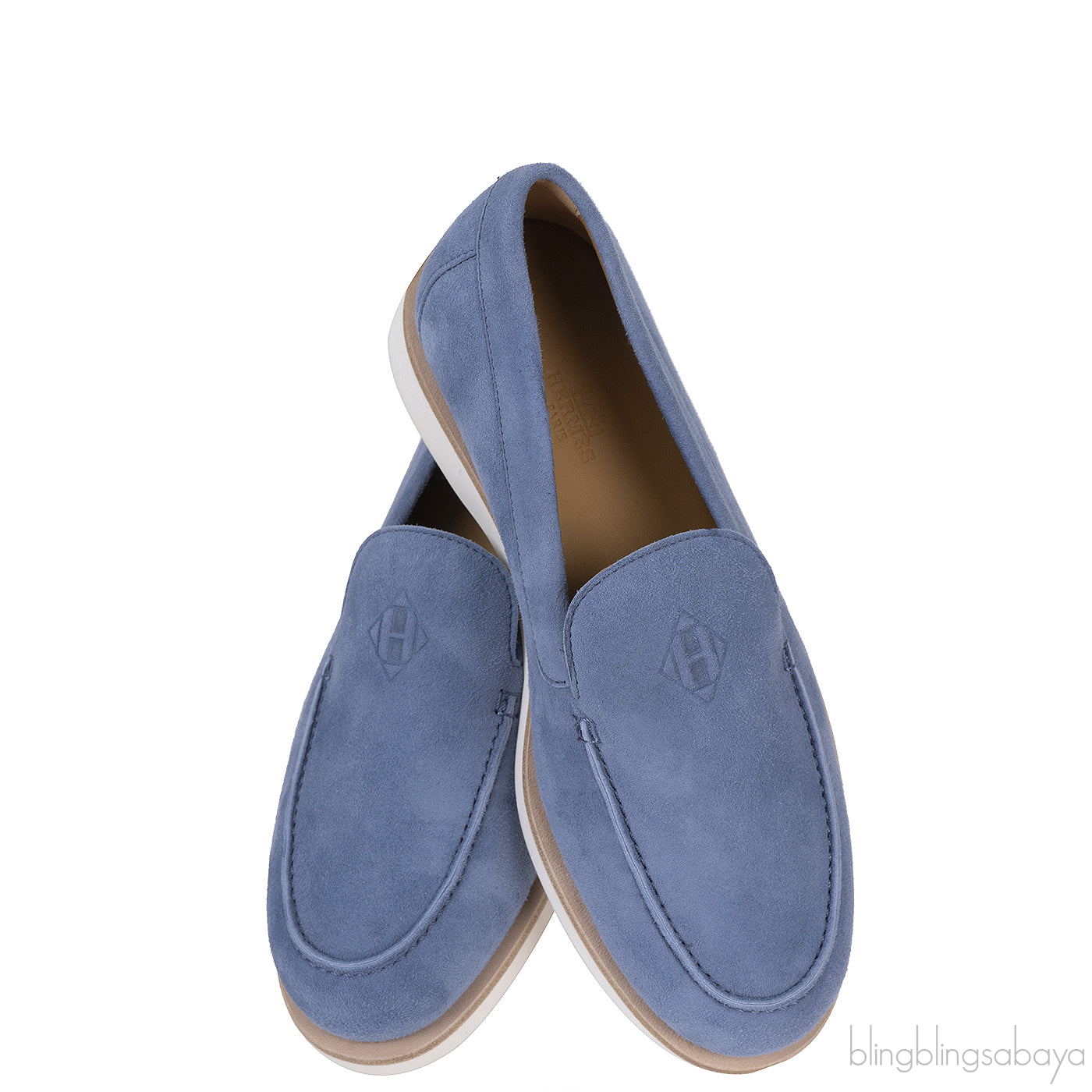 Hermes Low Loafer Blue Jean