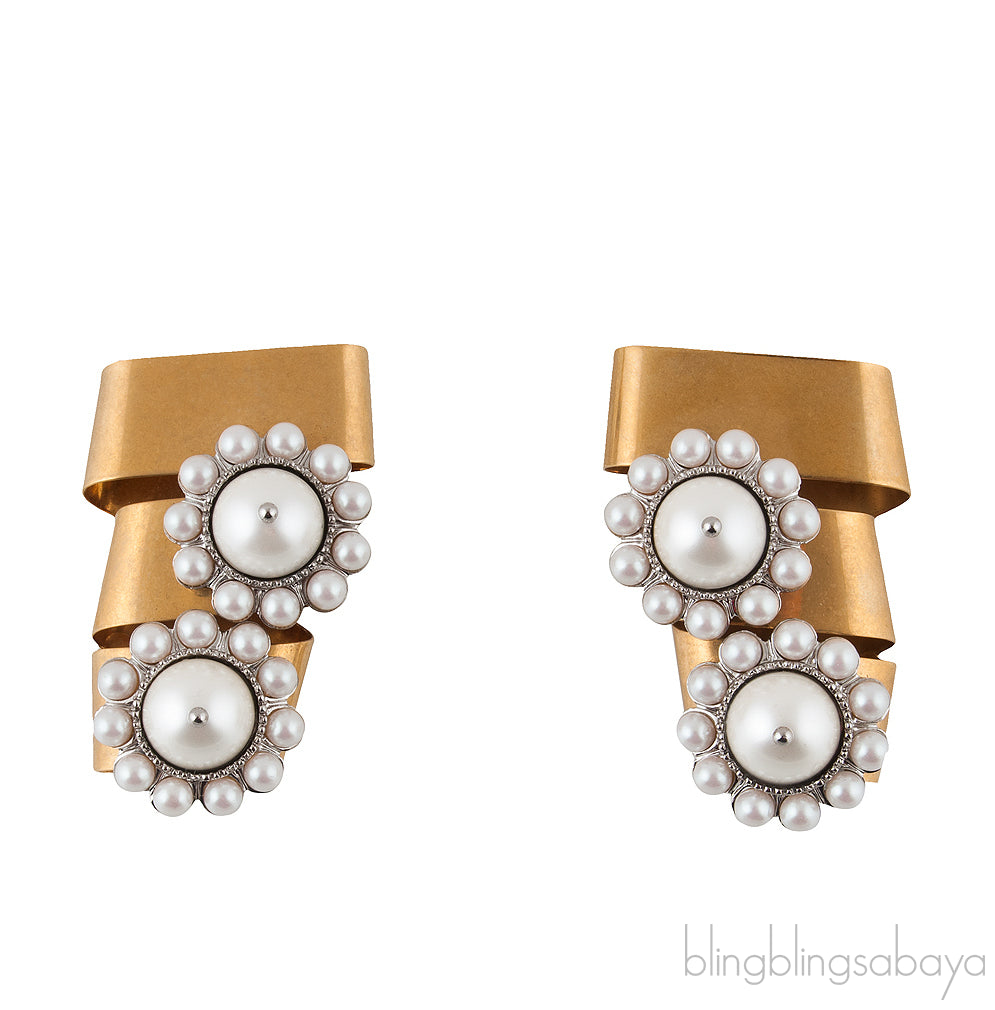 Orecchini Clip Pearl Earrings