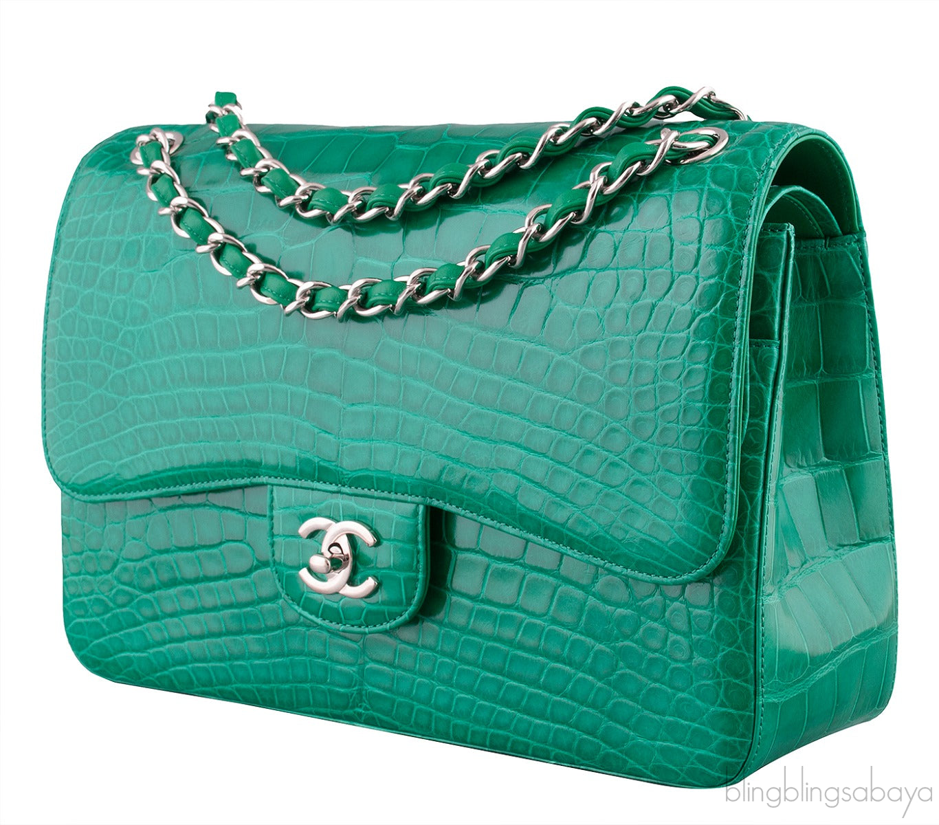 Classic Jumbo Emerald Green Crocodile