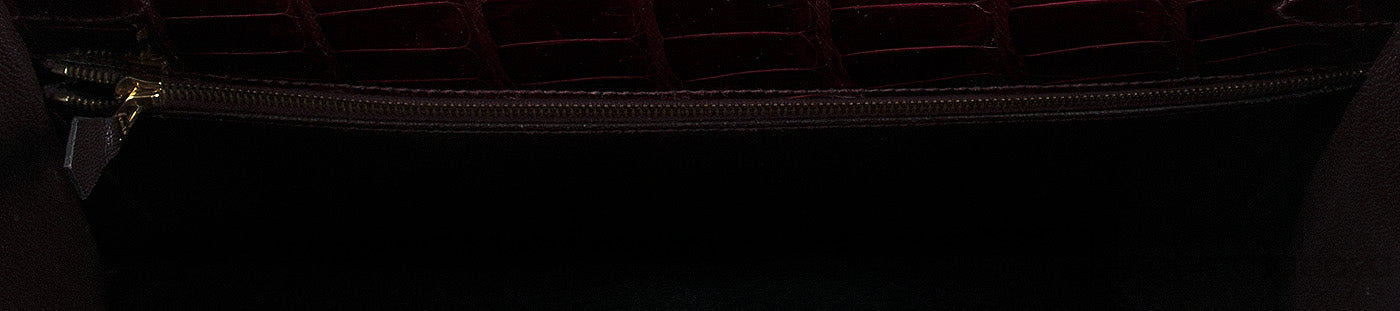 Kelly 35 Sellier Bordeaux Porosus