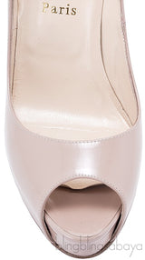 Very Prive 120 Nude Peep Toe Pump
