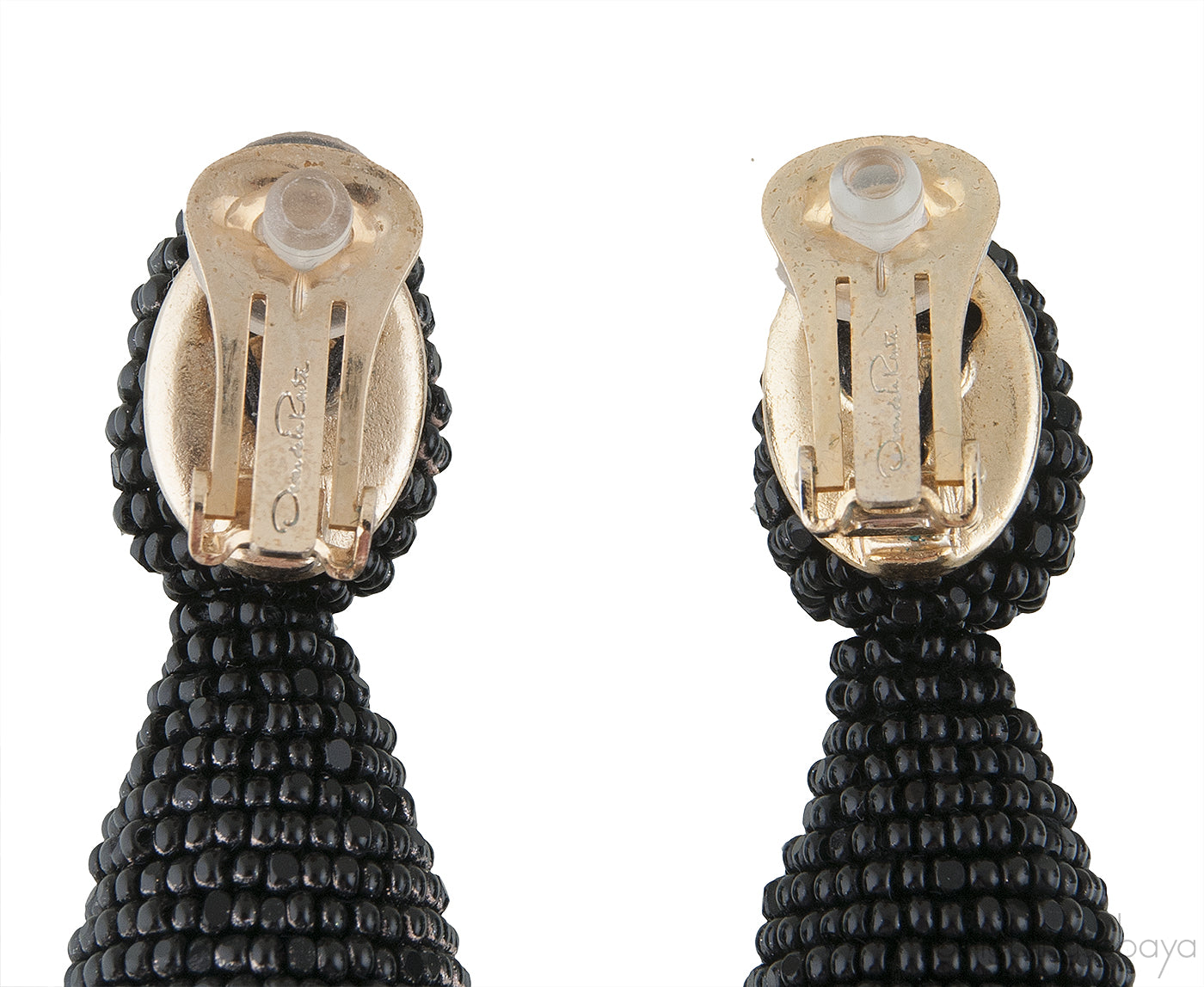 Black Classic Long Tassle Earrings