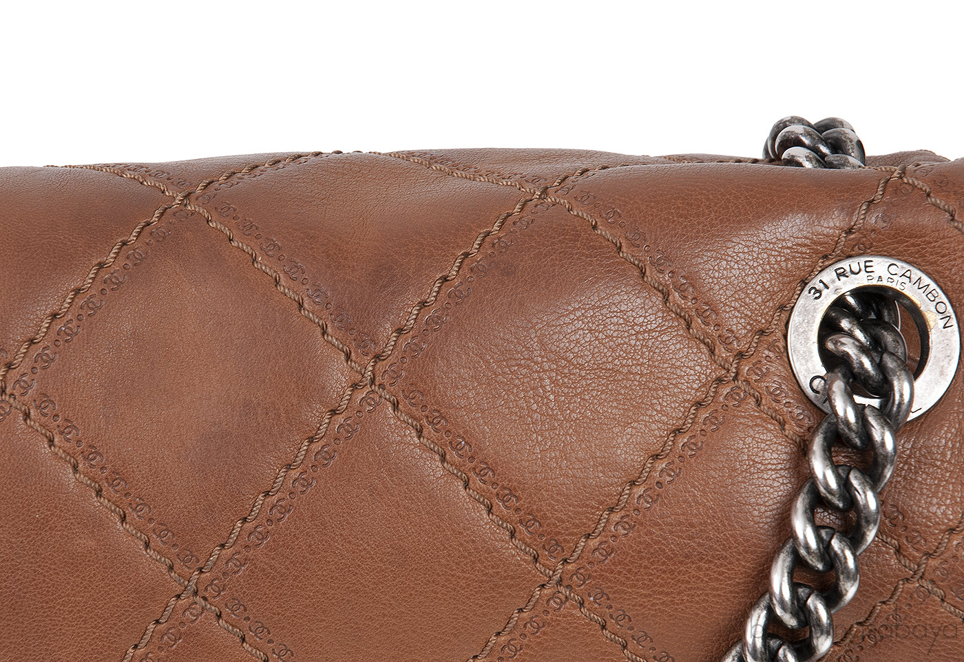 Chanel Brown Quilted Coco Sporran Shoulder Bag