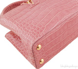 Capucine Vieux Rose Crocodile BB