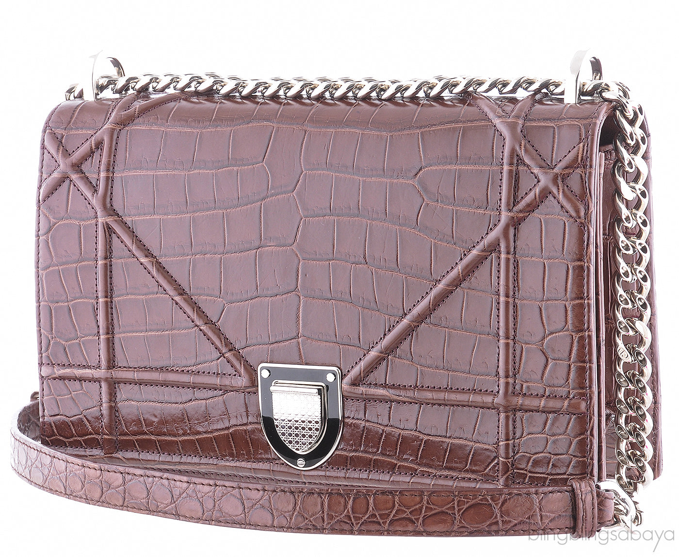 Diorama Crocodile Flap Bag