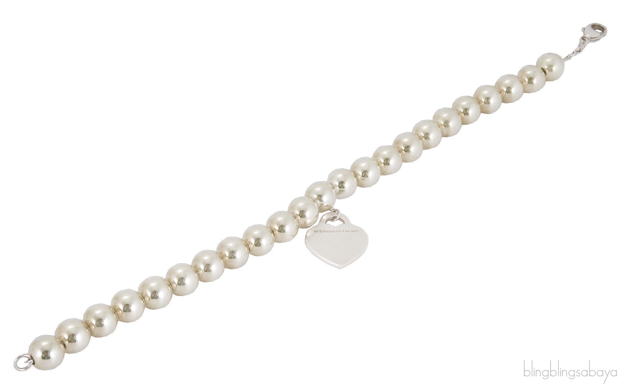 Return To Tiffany Silver Bead Bracelet