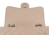 Beige Caviar Jumbo Flap Bag